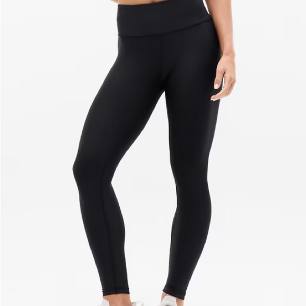 Athleta High-Rise Interval Leggings Tights Black